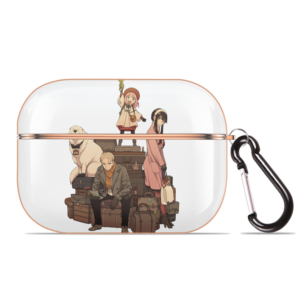 （画像用） SPY×FAMILY间谍家家酒 【AirPods Pro用】ハードシェル保護ケース｜耐衝撃・防指紋・カラビナ付き商品仕様