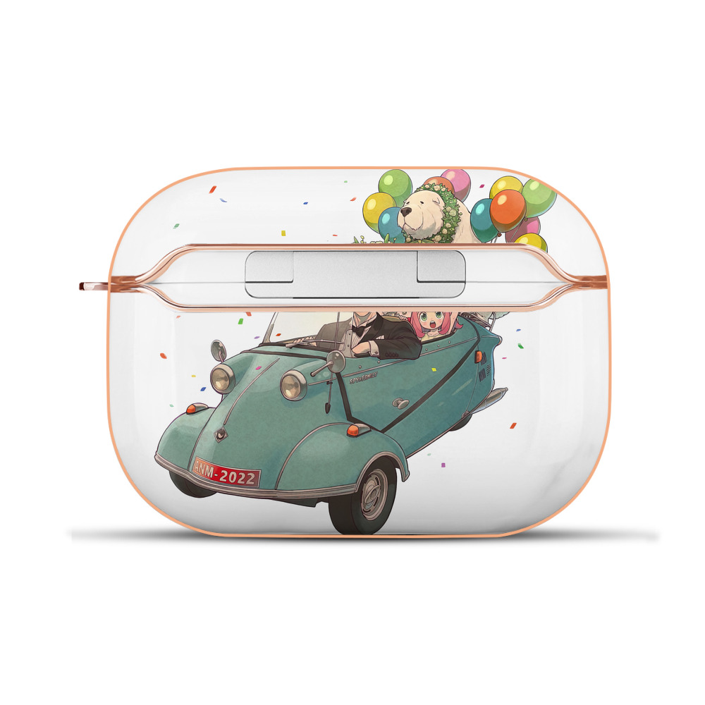 （画像用） SPY×FAMILY间谍家家酒 【AirPods Pro用】ハードシェル保護ケース｜耐衝撃・防指紋・カラビナ付き商品仕様