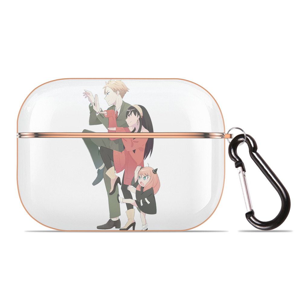 （画像用） SPY×FAMILY间谍家家酒 【AirPods Pro用】ハードシェル保護ケース｜耐衝撃・防指紋・カラビナ付き商品仕様