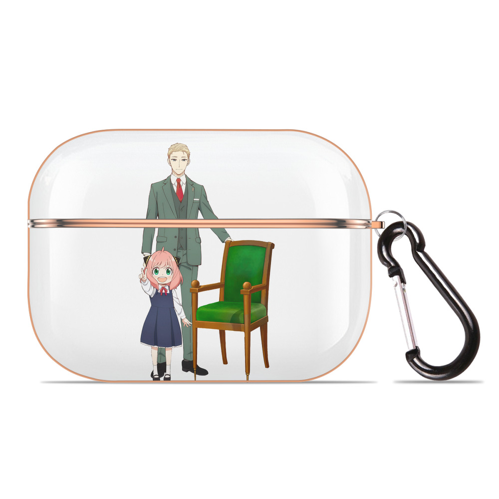 （画像用） SPY×FAMILY间谍家家酒 【AirPods Pro用】ハードシェル保護ケース｜耐衝撃・防指紋・カラビナ付き商品仕様