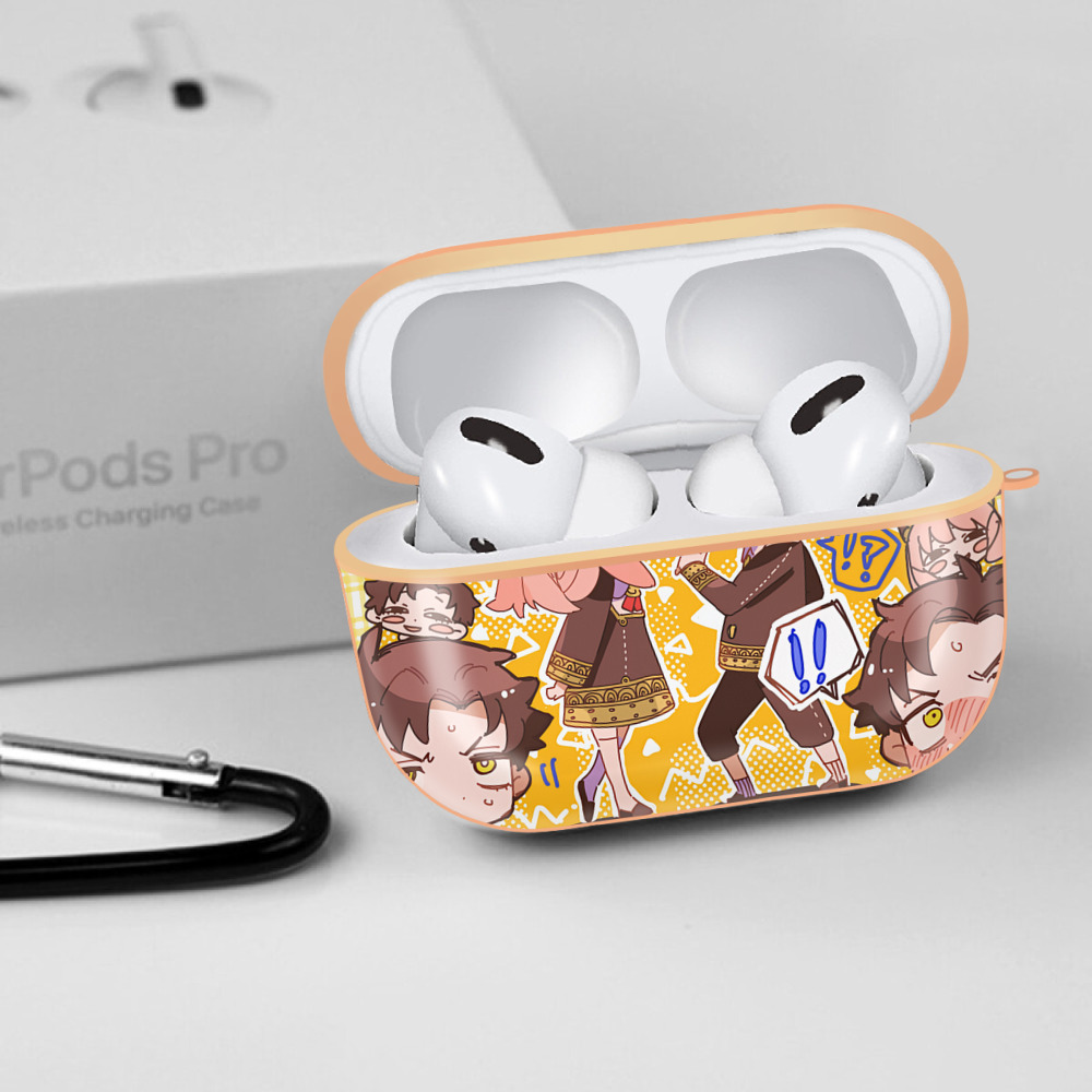 SPY×FAMILY间谍家家酒 【AirPods Pro用】ハードシェル保護ケース｜耐衝撃・防指紋・カラビナ付き商品仕様