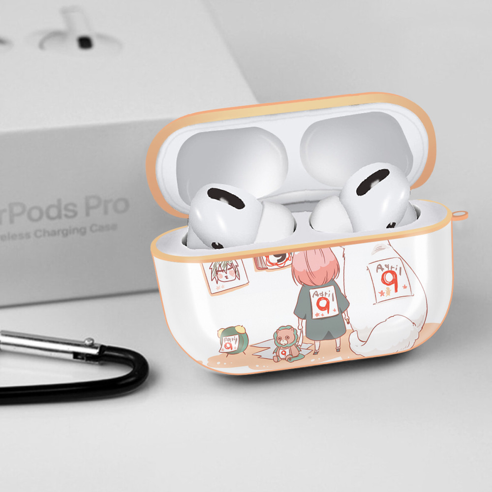 SPY×FAMILY间谍家家酒 【AirPods Pro用】ハードシェル保護ケース｜耐衝撃・防指紋・カラビナ付き商品仕様