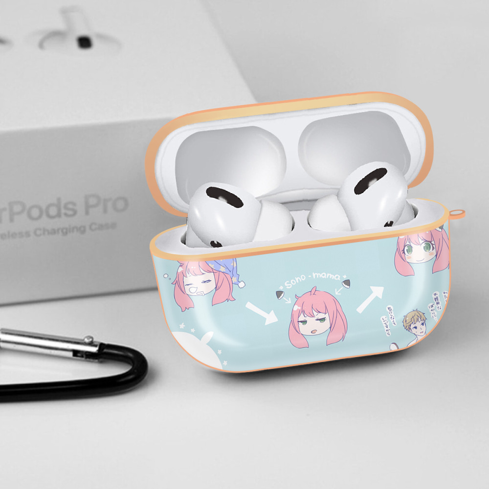 SPY×FAMILY间谍家家酒 【AirPods Pro用】ハードシェル保護ケース｜耐衝撃・防指紋・カラビナ付き商品仕様
