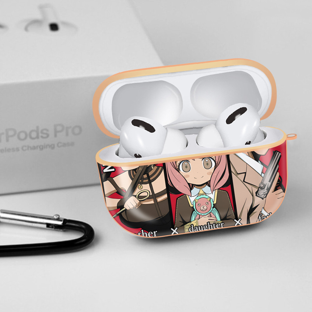 SPY×FAMILY间谍家家酒 【AirPods Pro用】ハードシェル保護ケース｜耐衝撃・防指紋・カラビナ付き商品仕様