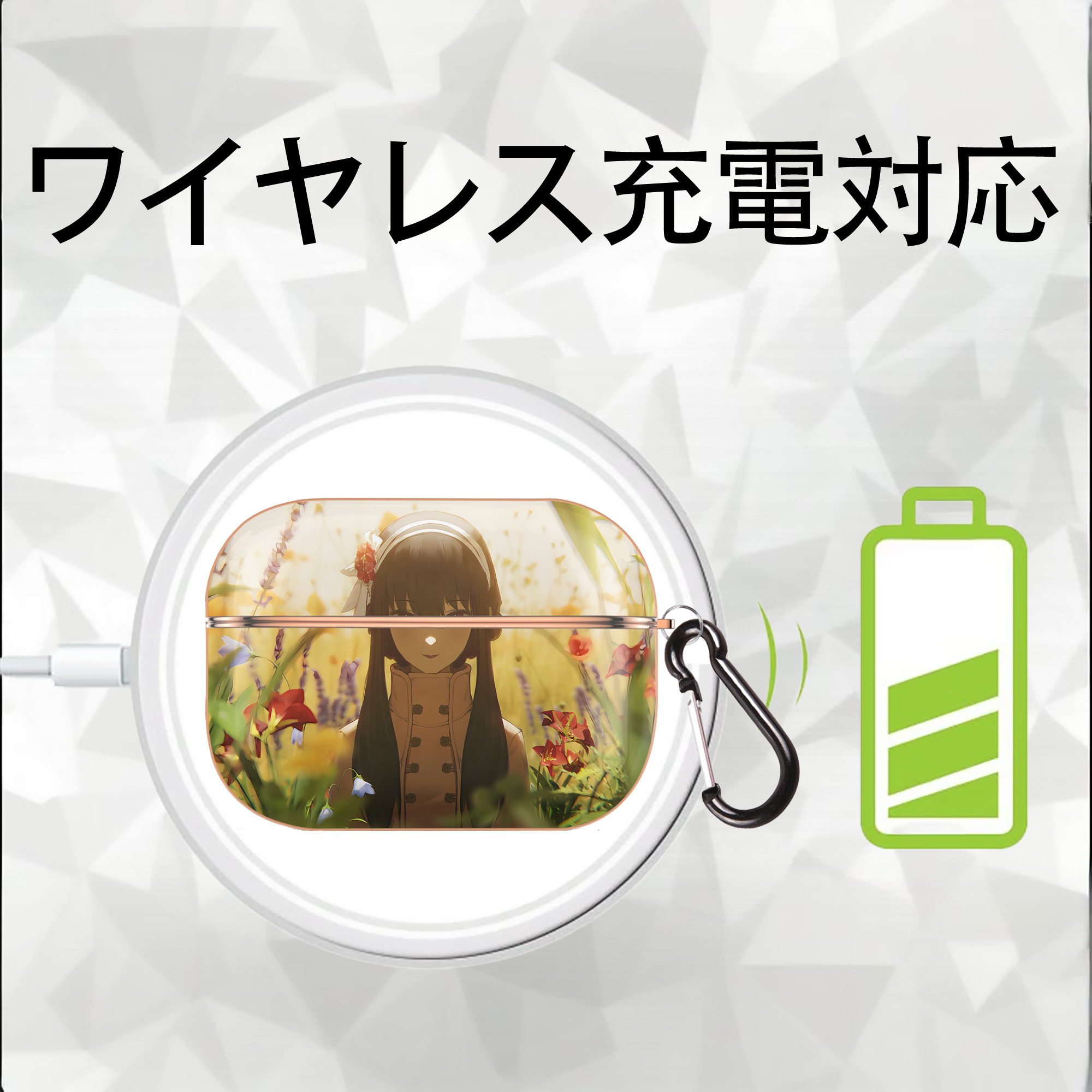 SPY×FAMILY间谍家家酒 【AirPods Pro用】ハードシェル保護ケース｜耐衝撃・防指紋・カラビナ付き商品仕様