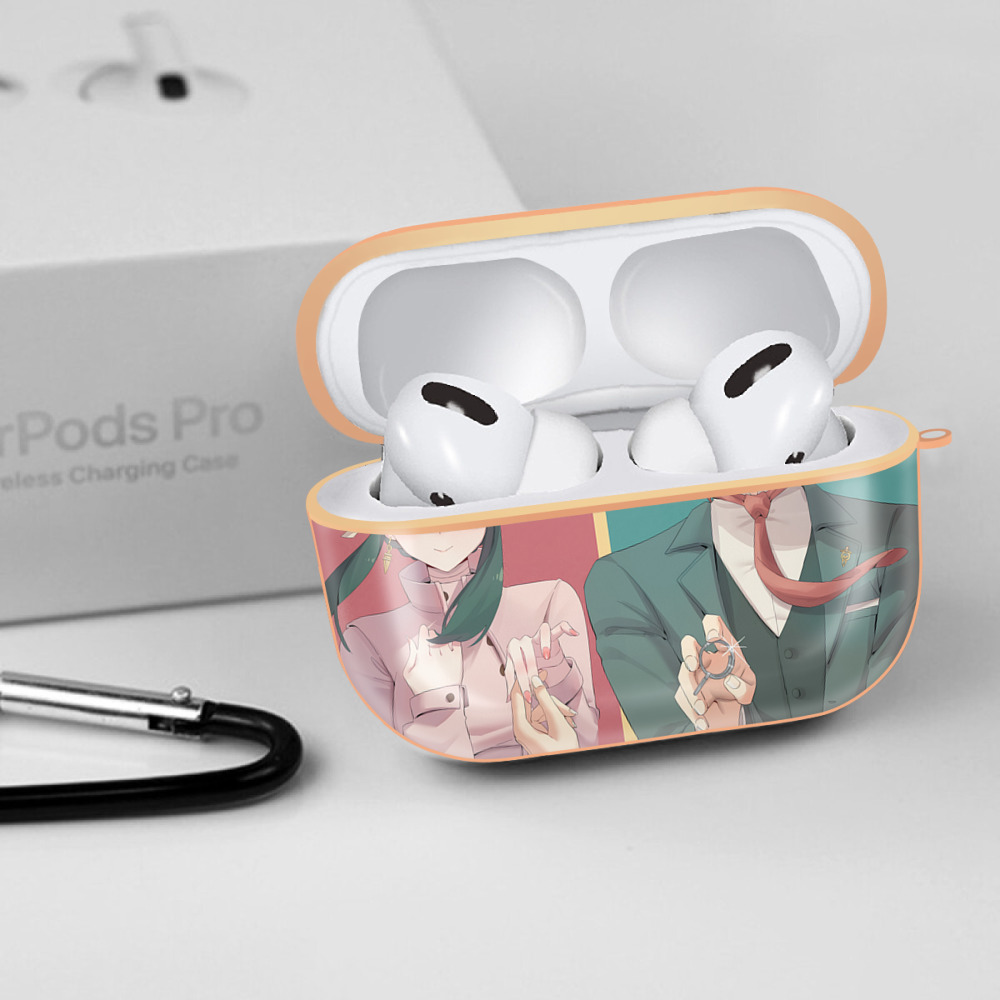 SPY×FAMILY间谍家家酒 【AirPods Pro用】ハードシェル保護ケース｜耐衝撃・防指紋・カラビナ付き商品仕様