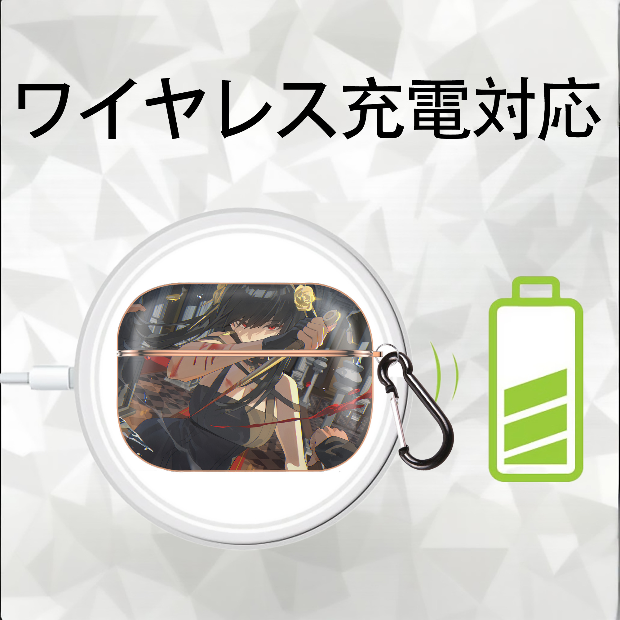 SPY×FAMILY间谍家家酒 【AirPods Pro用】ハードシェル保護ケース｜耐衝撃・防指紋・カラビナ付き商品仕様
